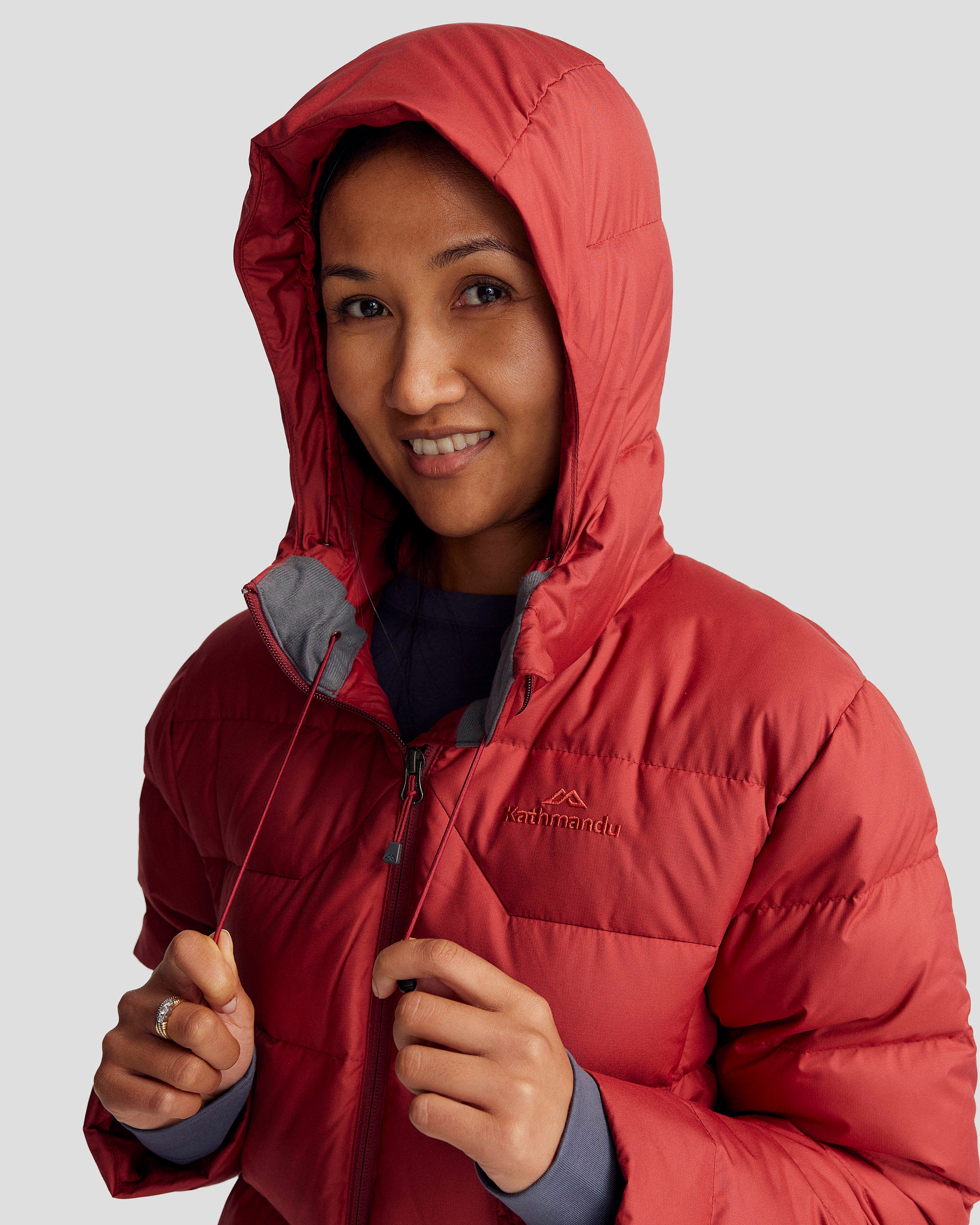 Women's Epiq Hooded Down Jacket - Pinot – Kathmandu AU