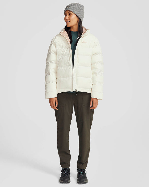 Women's Epiq Hooded Down Jacket Natural/Mineral – Kathmandu AU