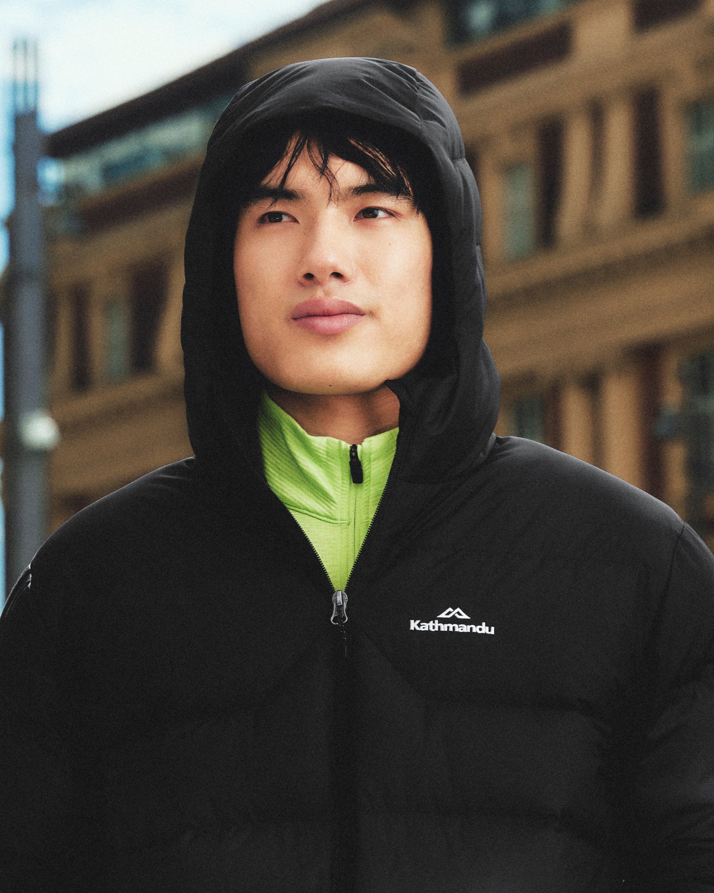 Men's Epiq Hooded Down Jacket - Black/Black