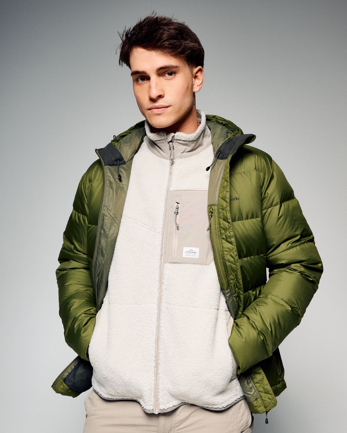 Men's Epiq Hooded Down Jacket v2 - Dark Fern