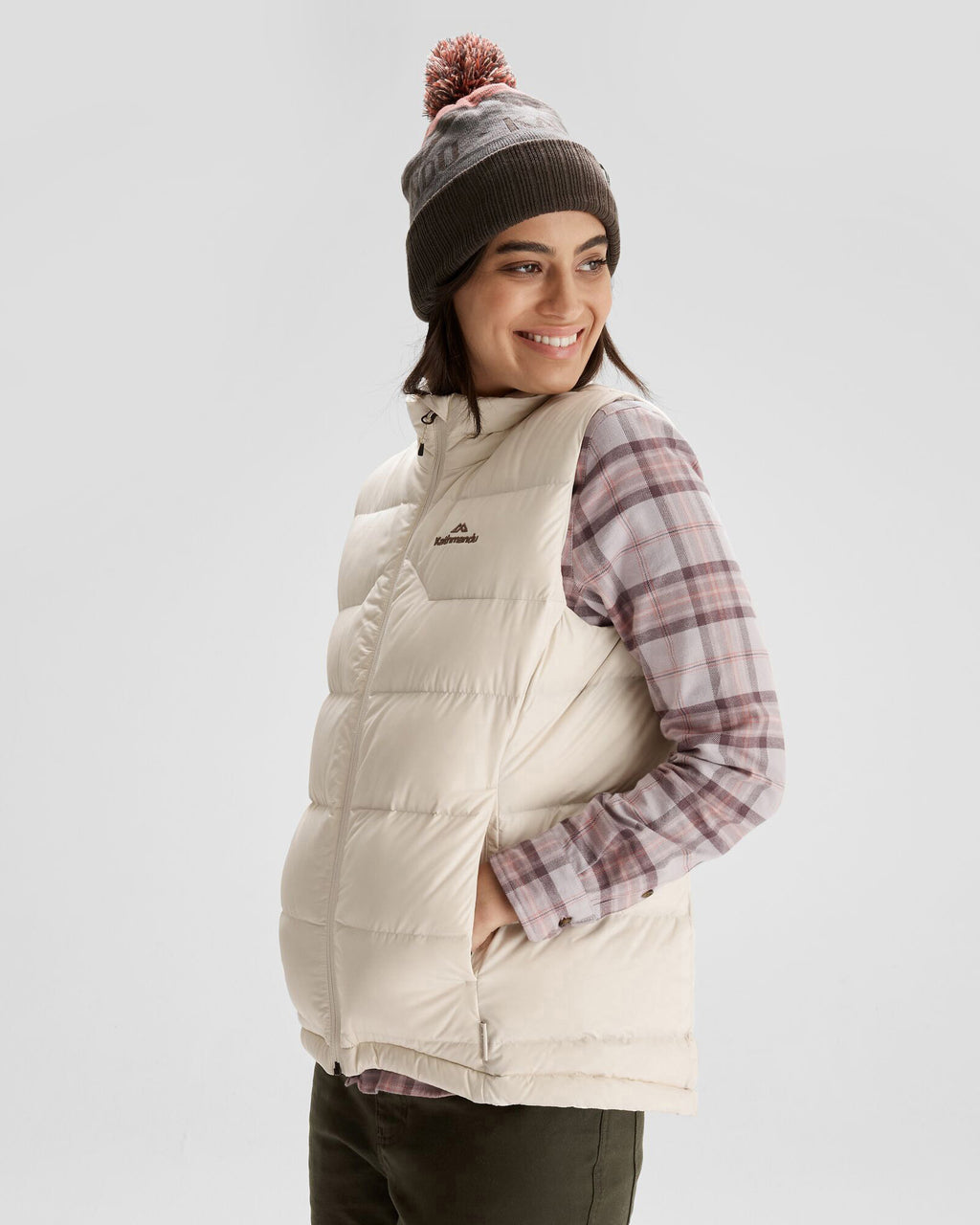 Women's Epiq Down Vest - Natural - Kathmandu AU