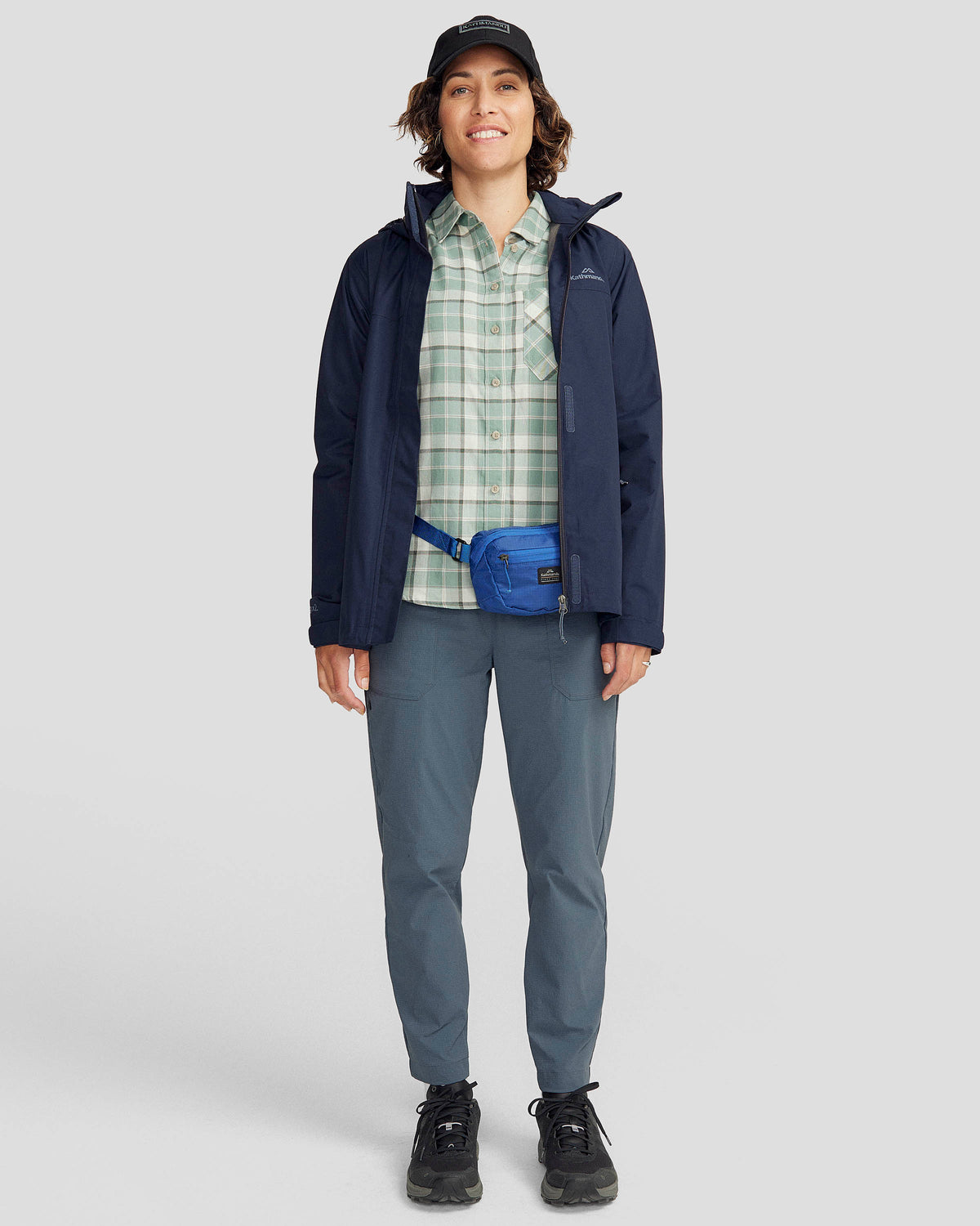 Women's Andulo 2-layer Rain Jacket - Pure Navy – Kathmandu AU