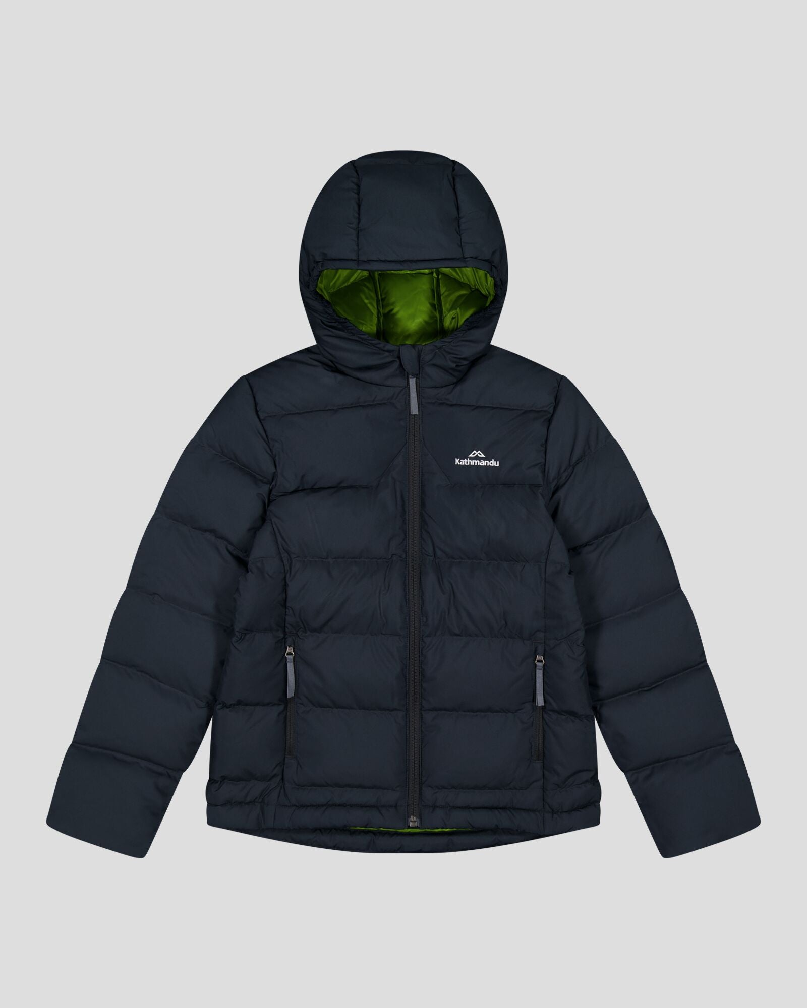 Kids Kathmandu Black Jacket With Green Inside Girls' Epiq Down