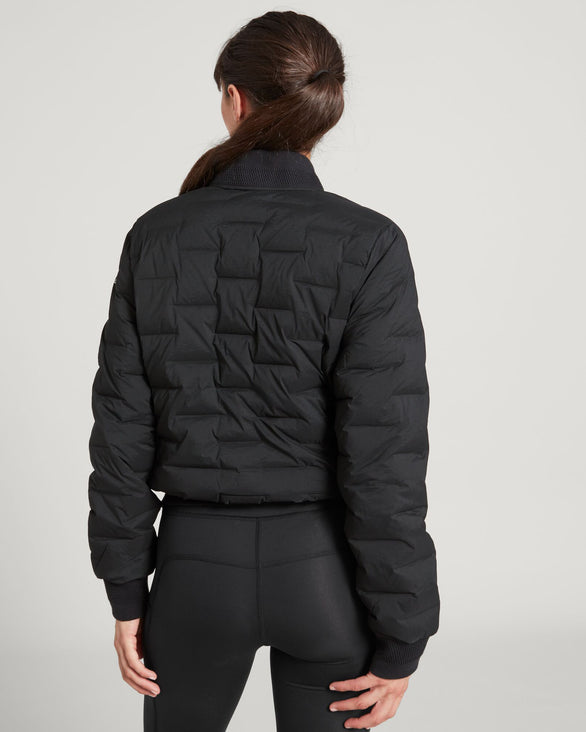 Women's Federate Stretch Down Bomber Jacket Black – Kathmandu AU