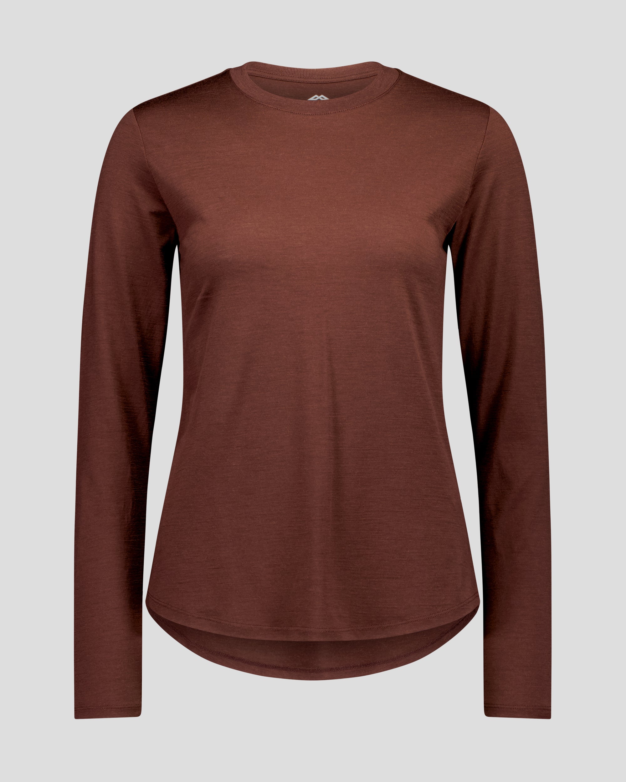 Women's 100% Merino Long Sleeve Crew Top - Cocoa – Kathmandu AU
