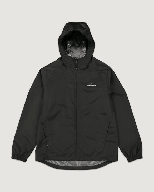 Men's Pocket-it 2-layer Rain Jacket Black – Kathmandu AU