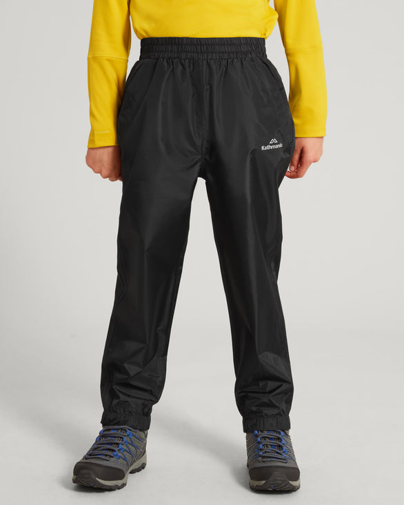 Kids' Pocket-it 2-layer Rain Pants Black – Kathmandu AU