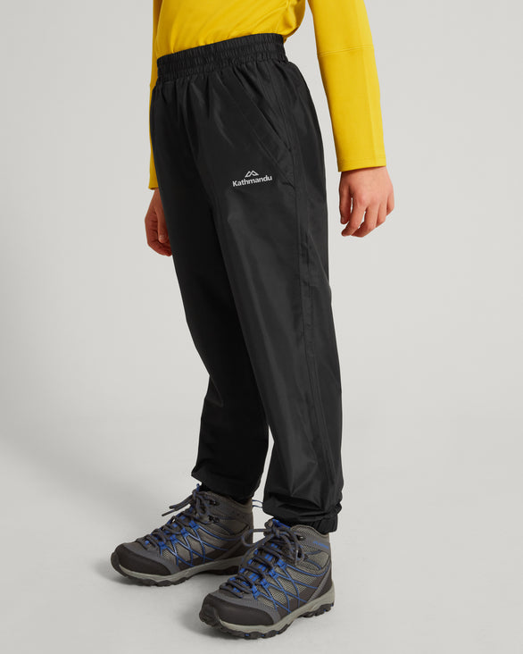 Kids' Pocket-it 2-layer Rain Pants Black – Kathmandu AU