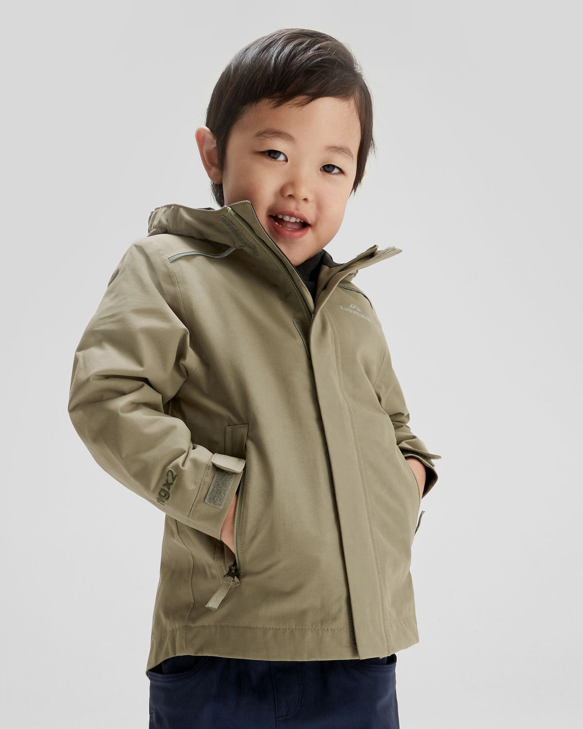 Kids' Andulo 2-layer Rain Jacket - Beech – Kathmandu AU