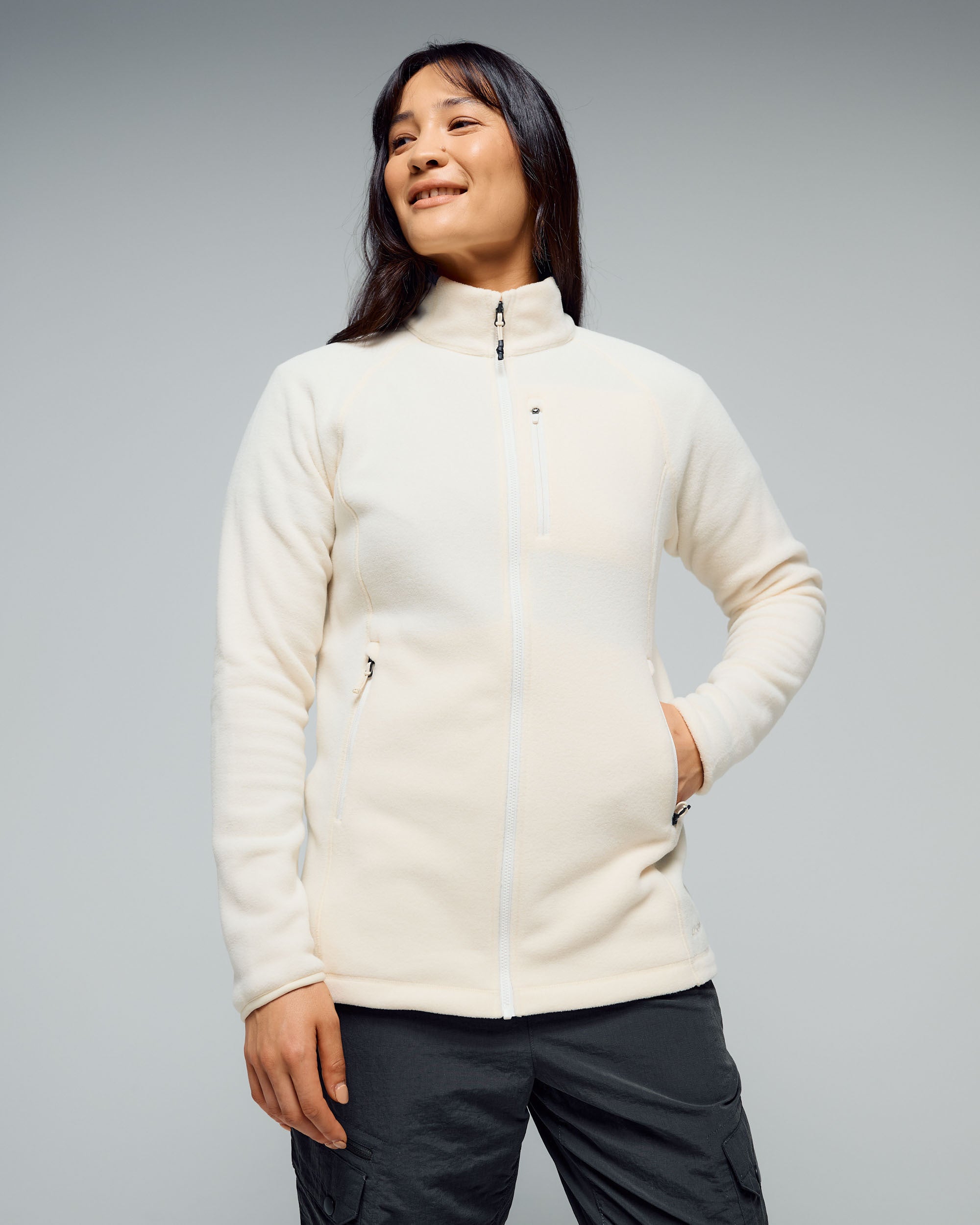 Women's Ridge 100 PrimaLoft Bio Fleece Jacket - Natural – Kathmandu AU