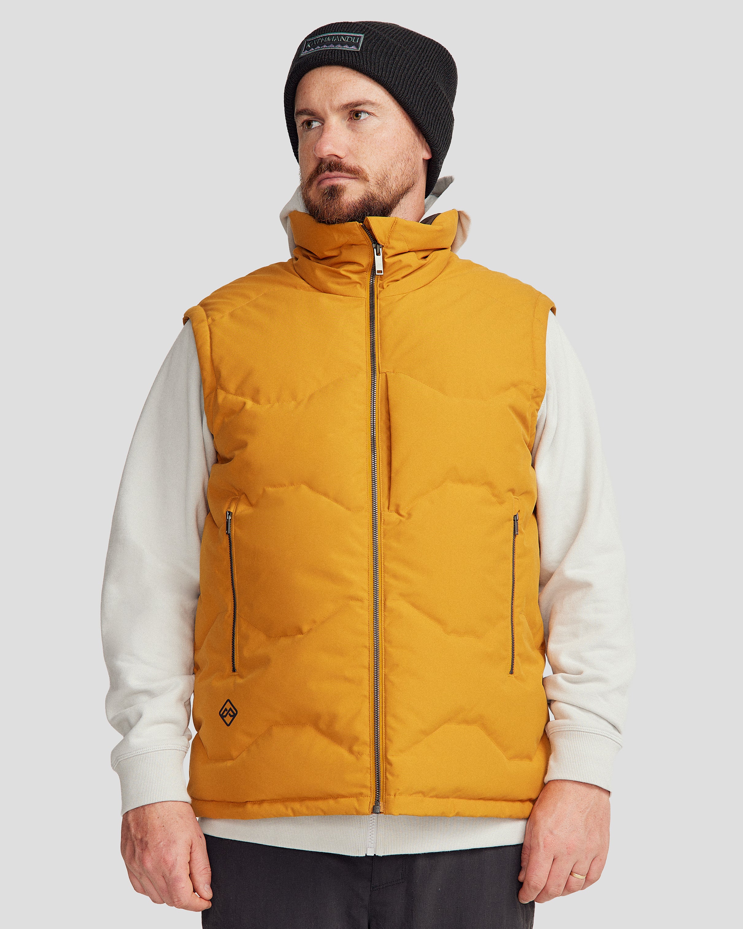【スケーター君】 REFLECTIVE QUILTED DOWN VEST Men's Frisco X Down Vest - Golden Oak – Kathmandu AU