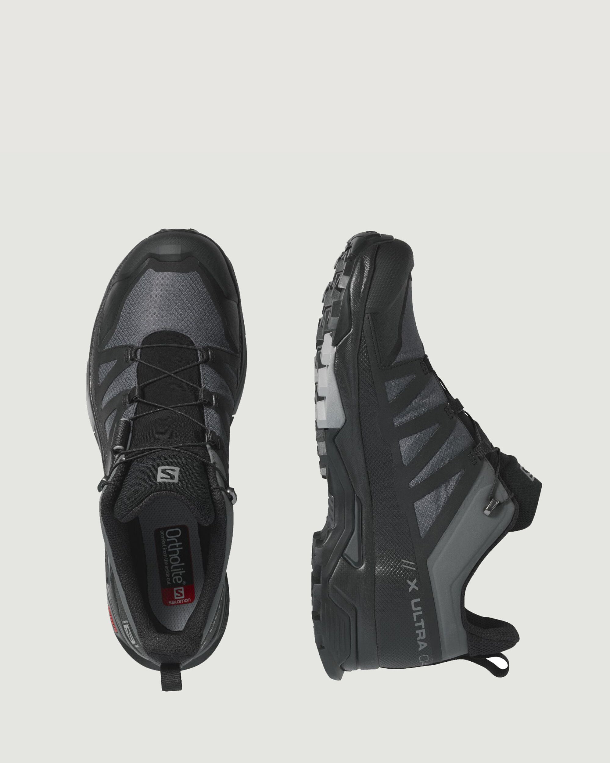 Men's Salomon X Ultra 4 GTX Hiking Shoes - Magnet/Black/Monument