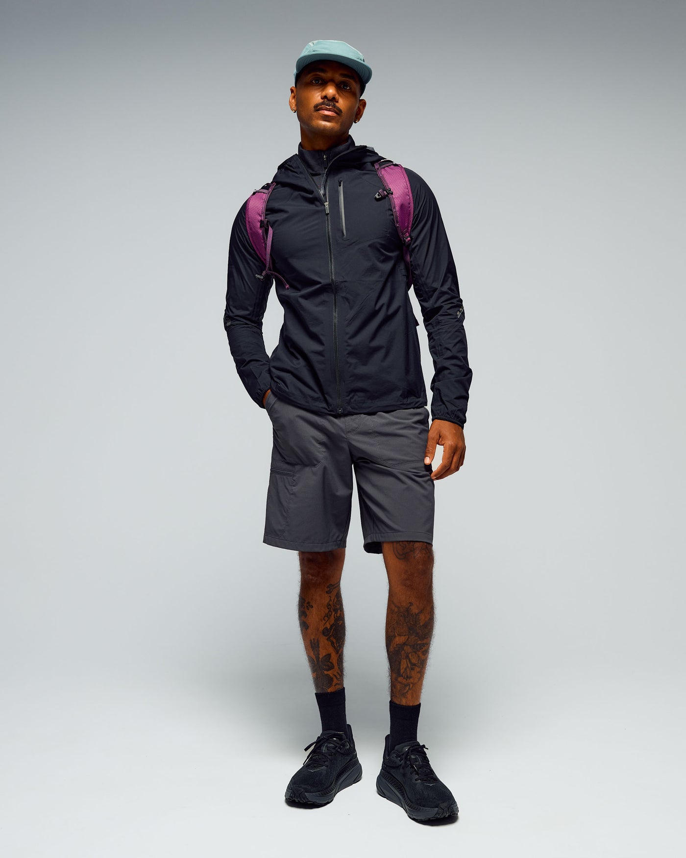 Men's Trailhead Stretch 2.5-layer Rain Jacket - Black Stingray