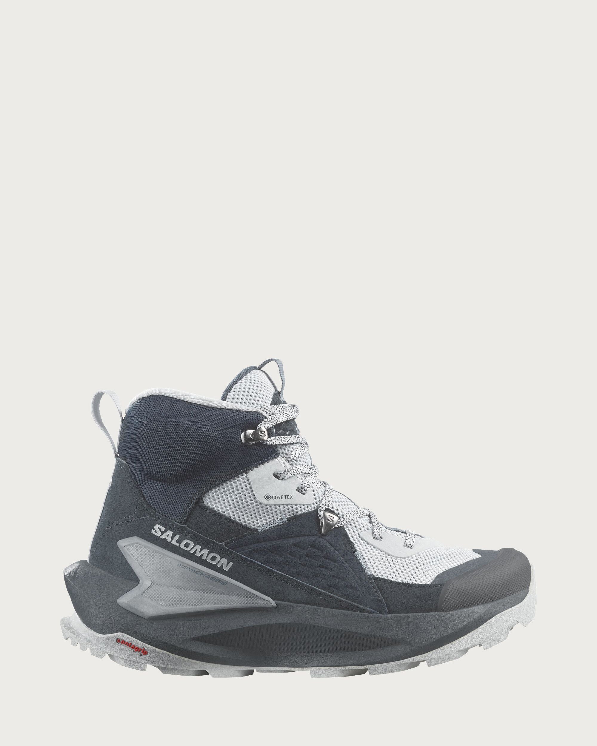 スニーカー Salomon Elixir Mid GTX W Carbon Pearl Blue Flint Stone Salomon Elixir Mid GORE-TEX (Carbon/Pearl Blue/Flint Stone
