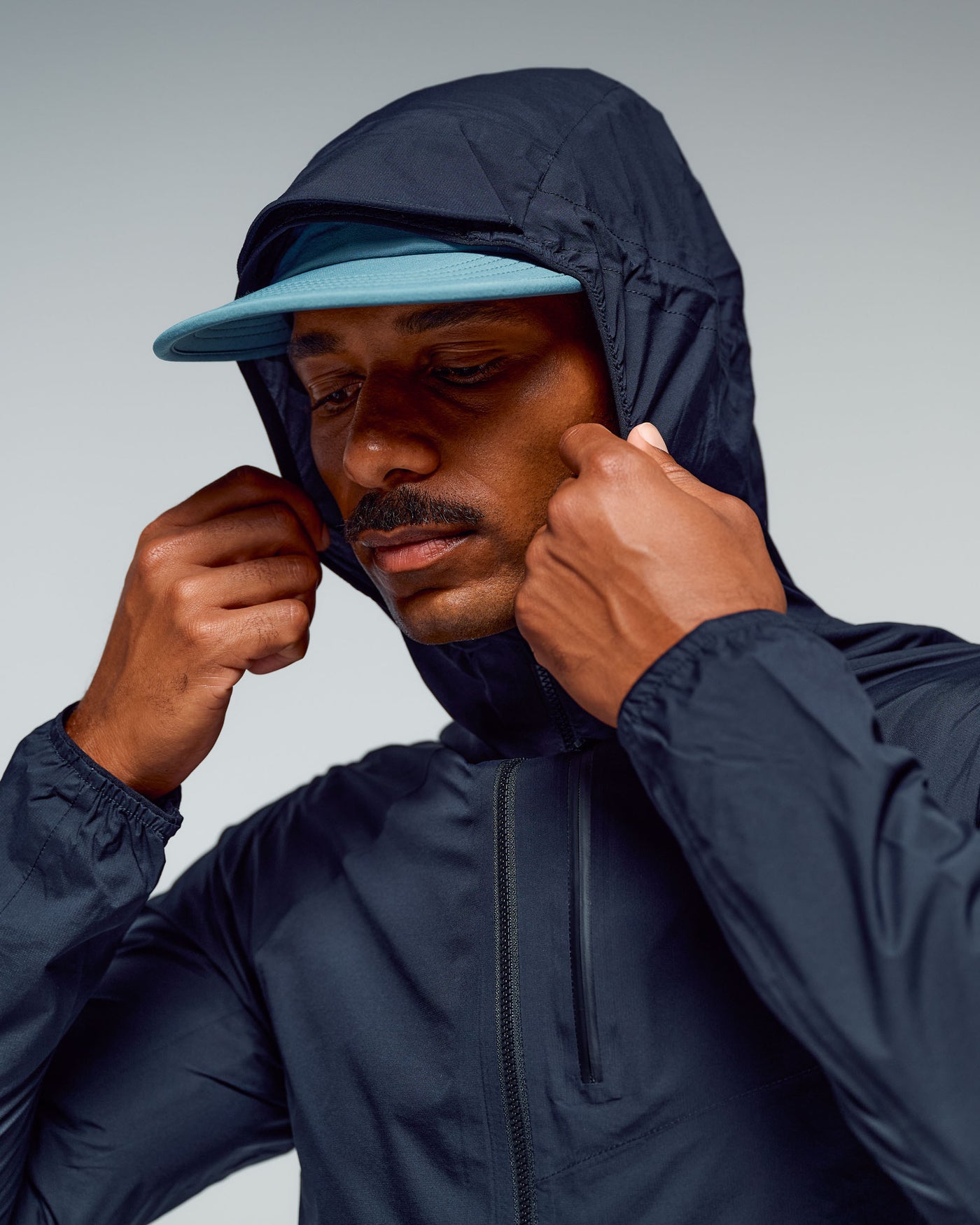 Men's Seeker 2.5L Rain Jacket - Black Stingray