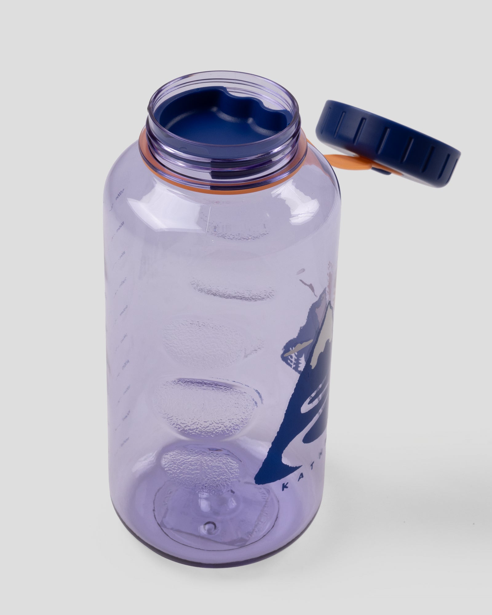 Tritan Wide Mouth 1L Water Bottle - Bright Lilac Mountain Scape
