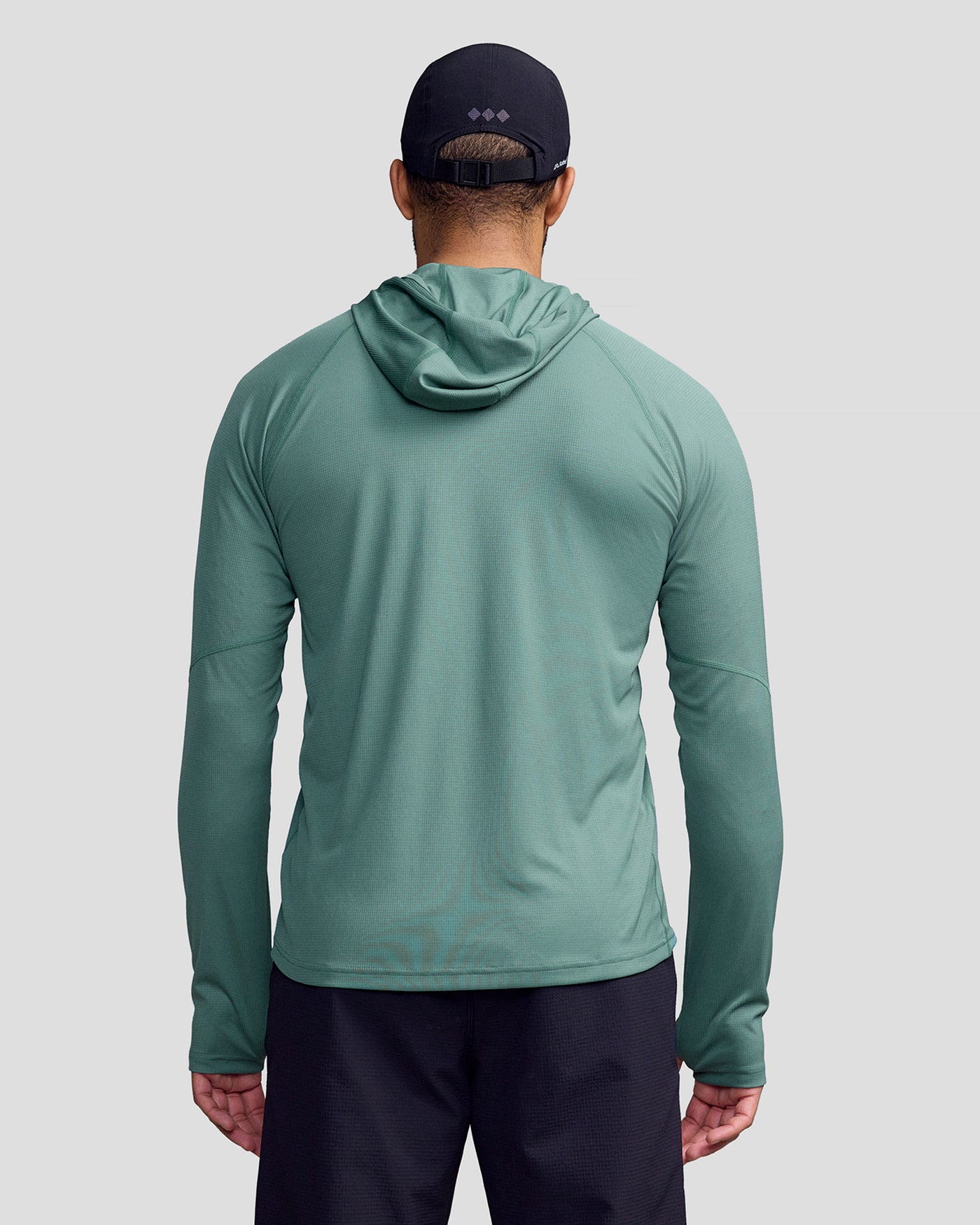SUN-Stopper LT Mns L/S Hooded Top - Light Forest