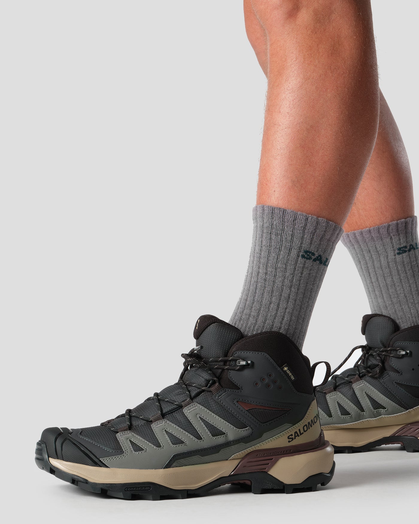 Men's X ULTRA 360 MID GORE-TEX Boots - Phantom / Desert Tan / Rum Raisin