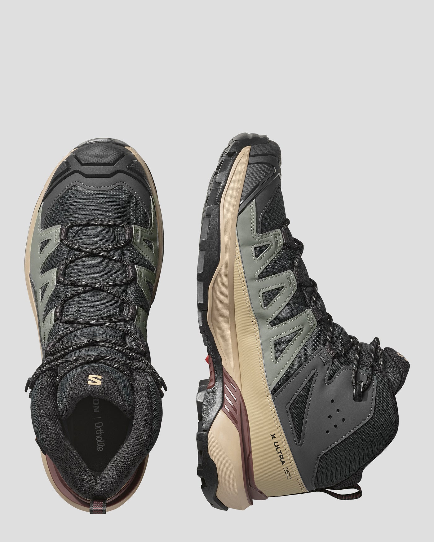 Men's X ULTRA 360 MID GORE-TEX Boots - Phantom / Desert Tan / Rum Raisin