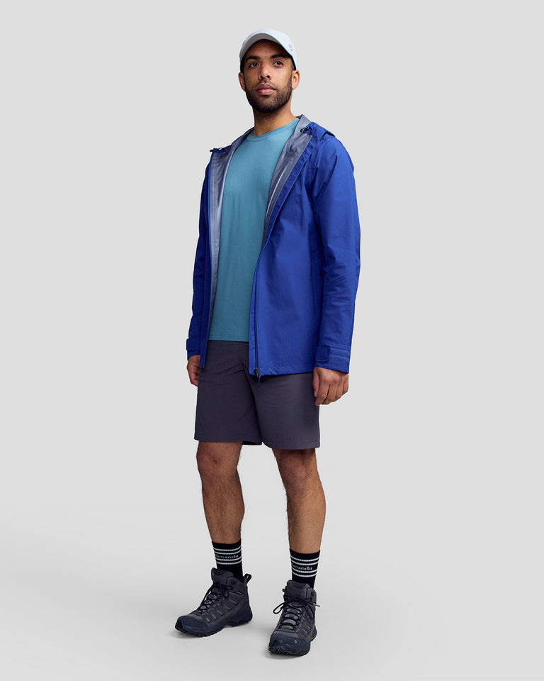 Men's Ridge 3L GORE-TEX Rain Jacket - Bright Navy – Kathmandu AU