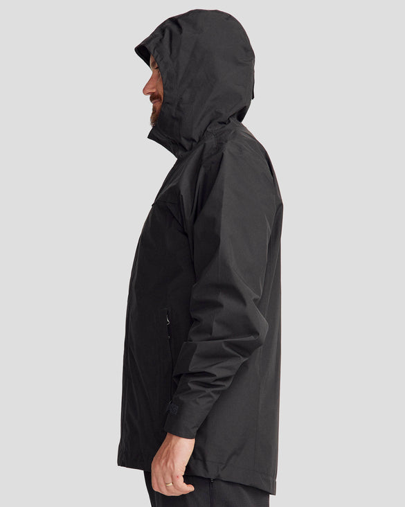Men's Bealey 2L GORE-TEX® Rain Jacket Black Stingray – Kathmandu AU