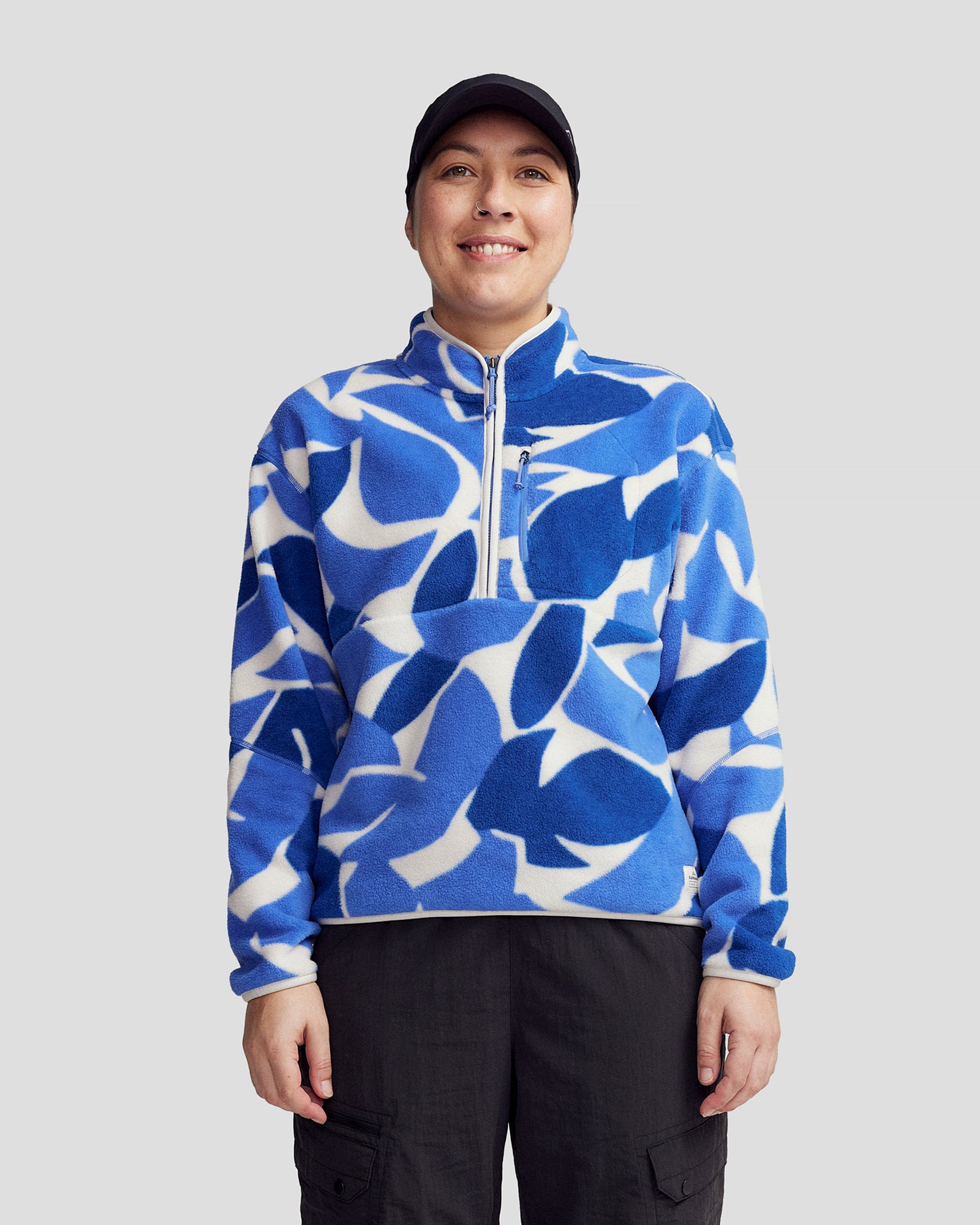 Wmns Trailhead Fleece 1/4 Zip Pullover - Dark Peri Forest Floor