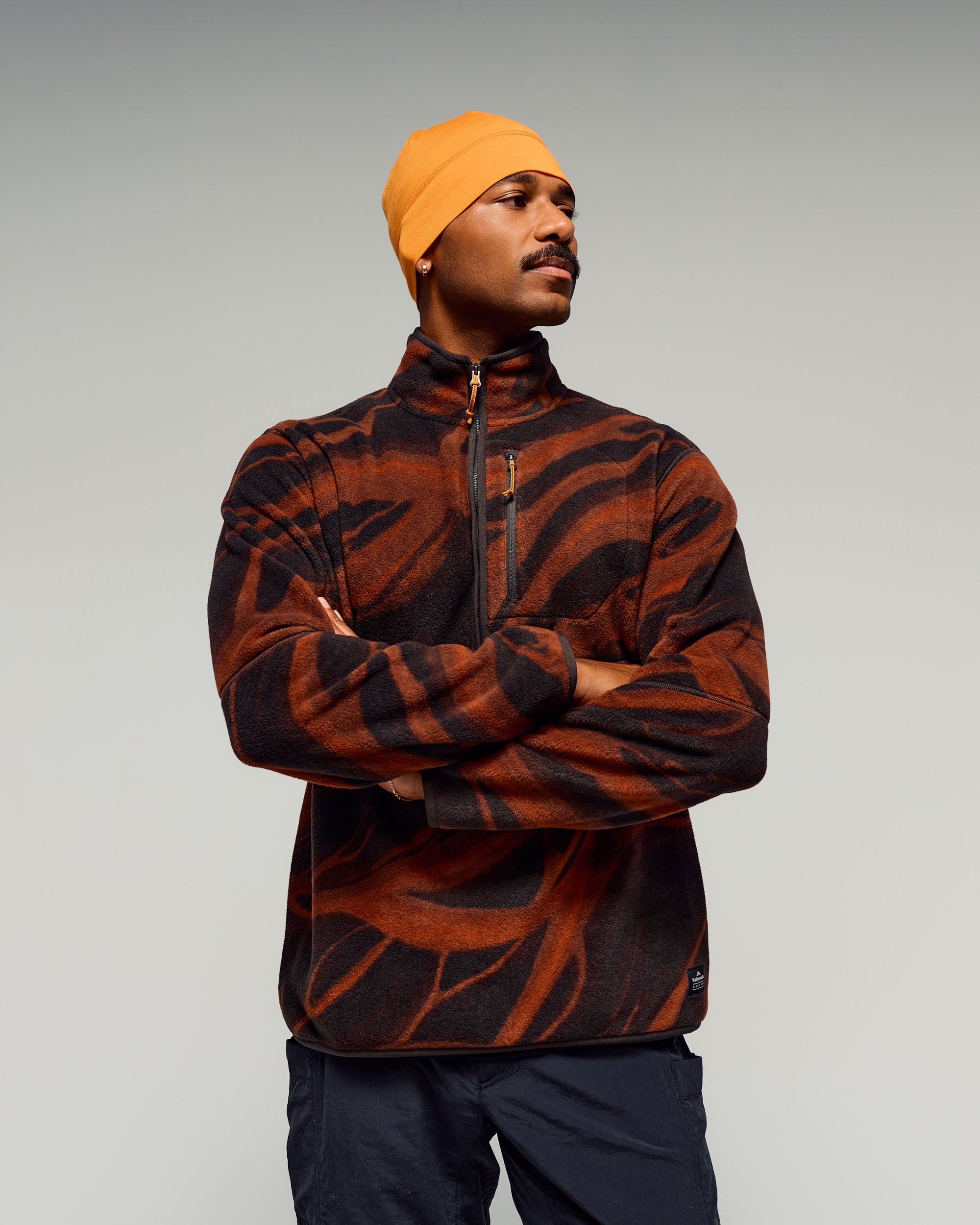 Men's Trailhead Fleece 1/4 Zip Pullover - Cocoa Braided River