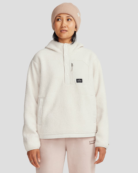 Women's Co-Z High Pile Hooded Pullover v2 - Shroom