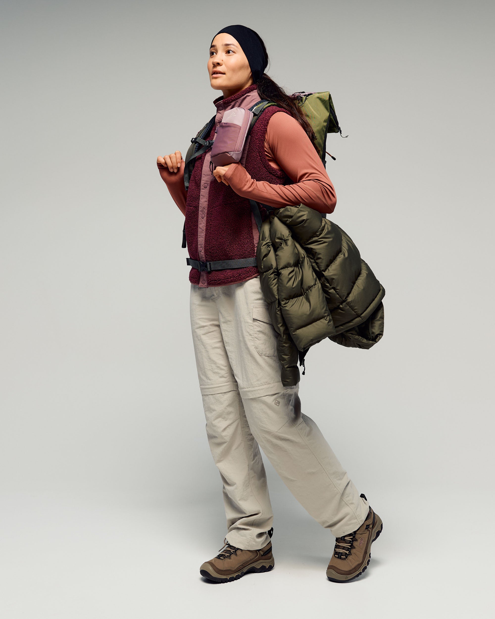 Women's Co-Z High Pile Vest - Mulberry – Kathmandu AU