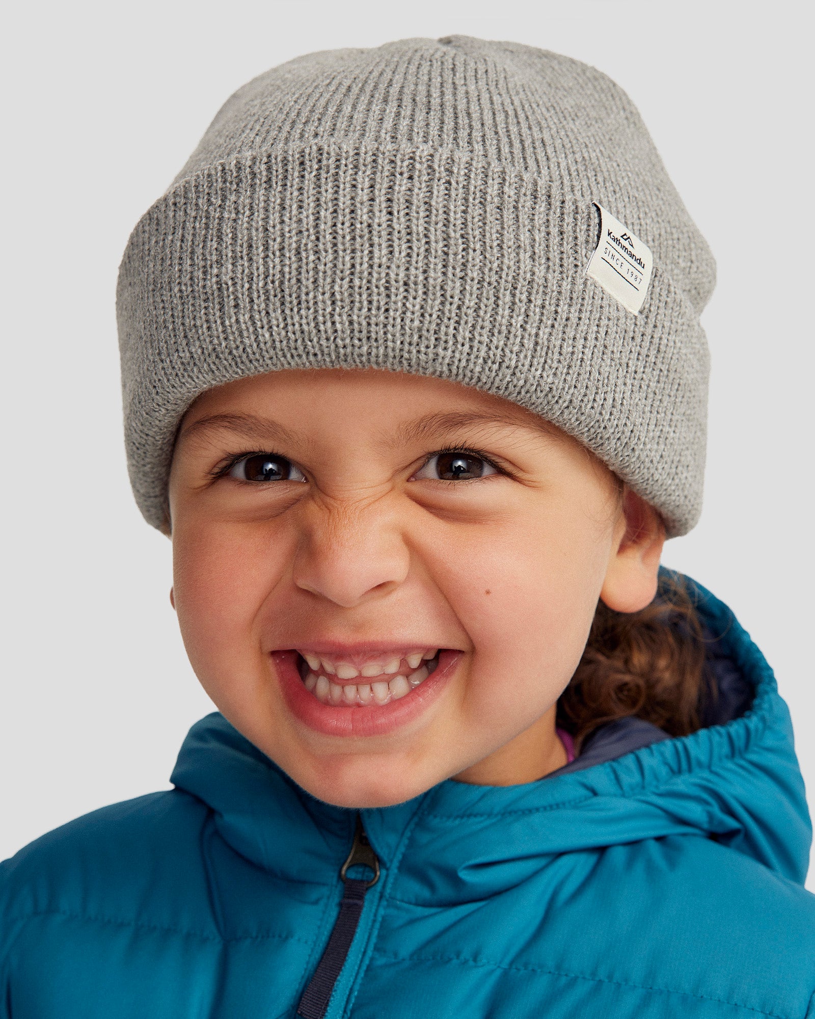 Kids' Fyfe Beanie - Mid Grey Marle – Kathmandu AU