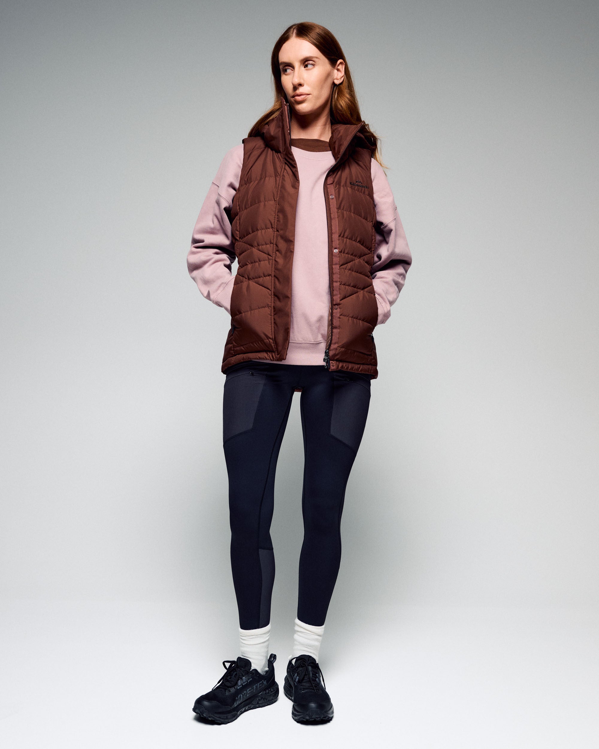 Women's Winterburn Hooded Down Vest - Cocoa – Kathmandu AU