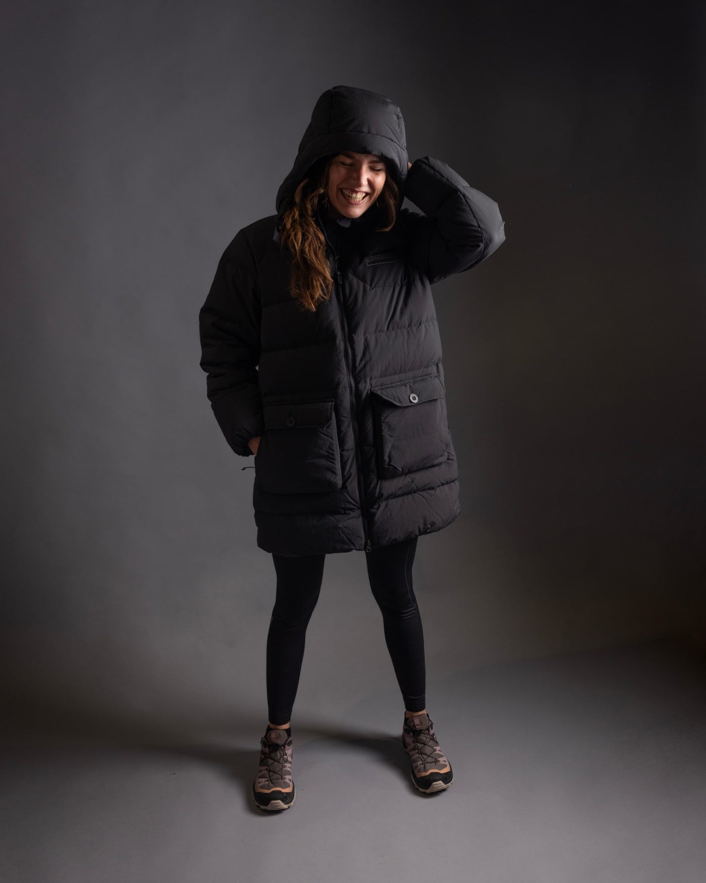 Women's Epiq Down Heritage Parka Jacket - Black Stingray