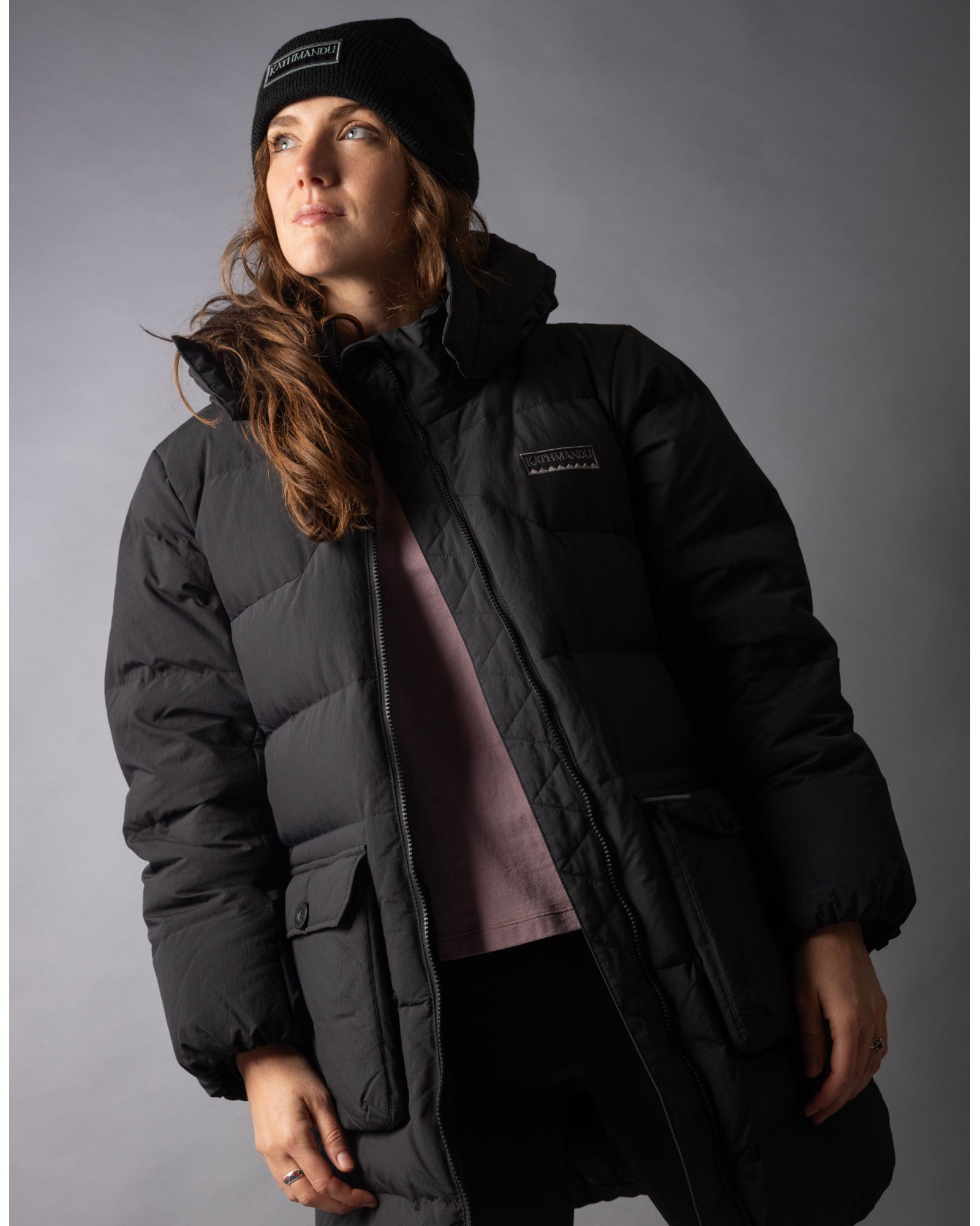 Women's Epiq Down Heritage Parka Jacket - Black Stingray