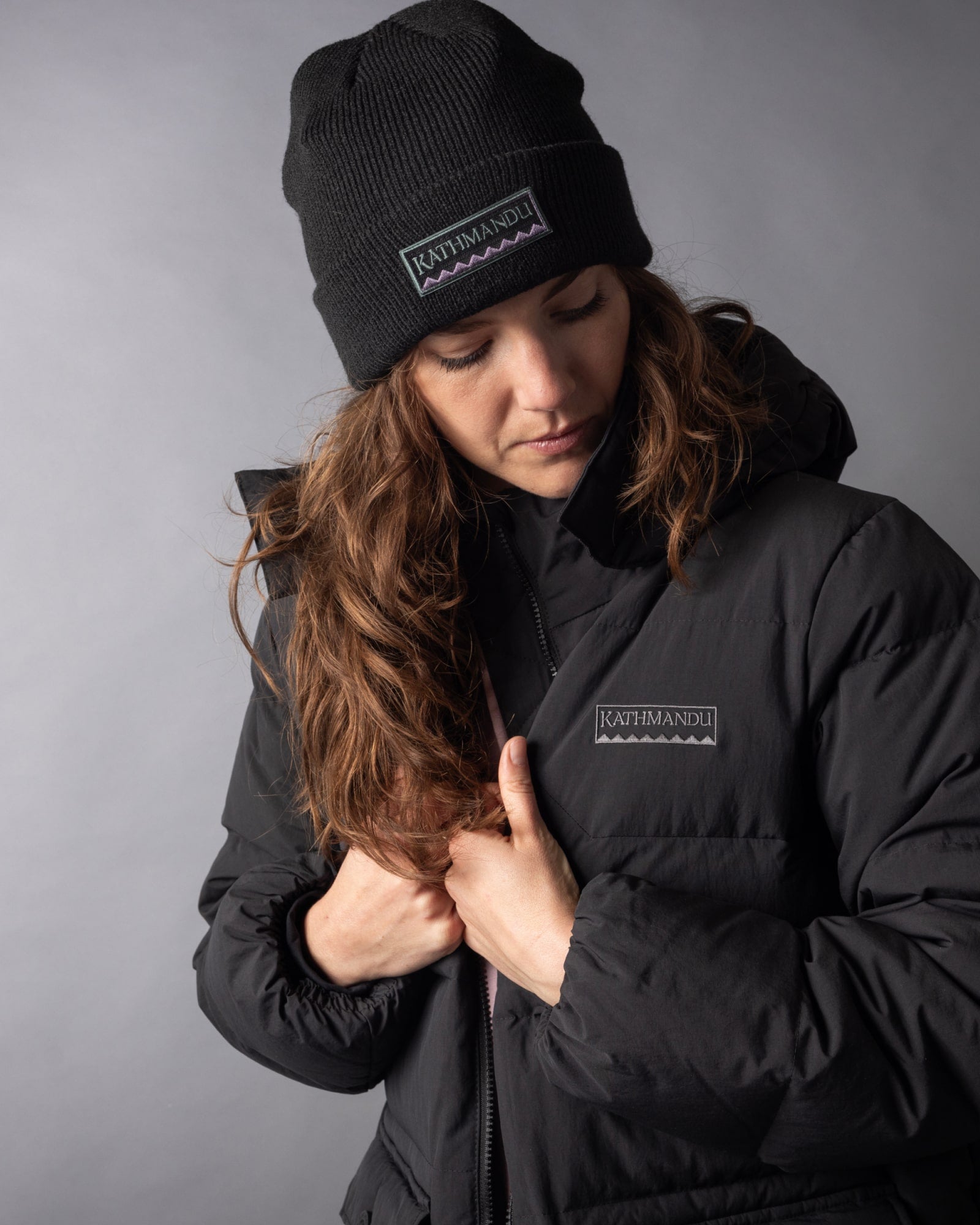 Women's Epiq Down Heritage Parka Jacket - Black Stingray