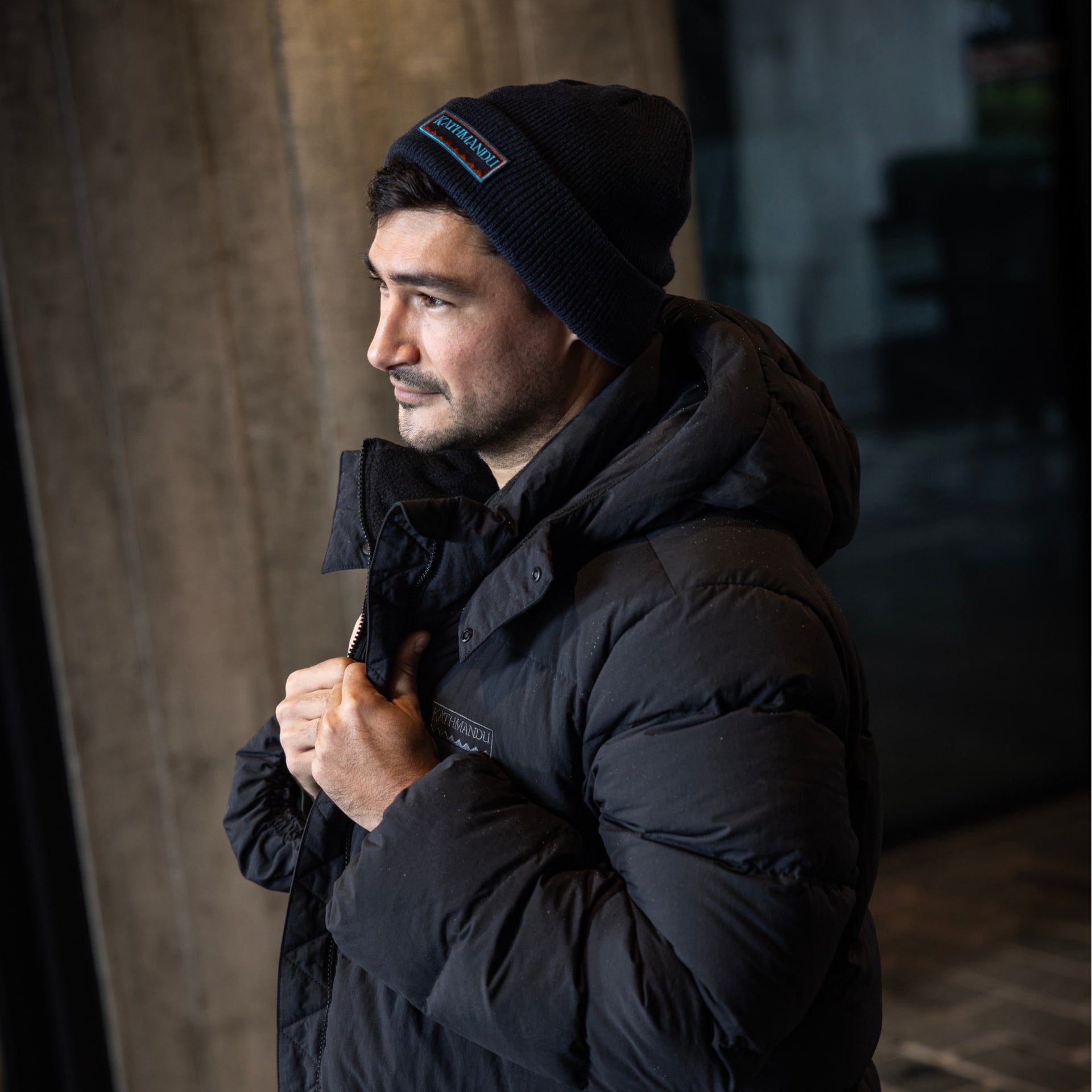 Men's Epiq Down Heritage Parka Jacket - Black Stingray
