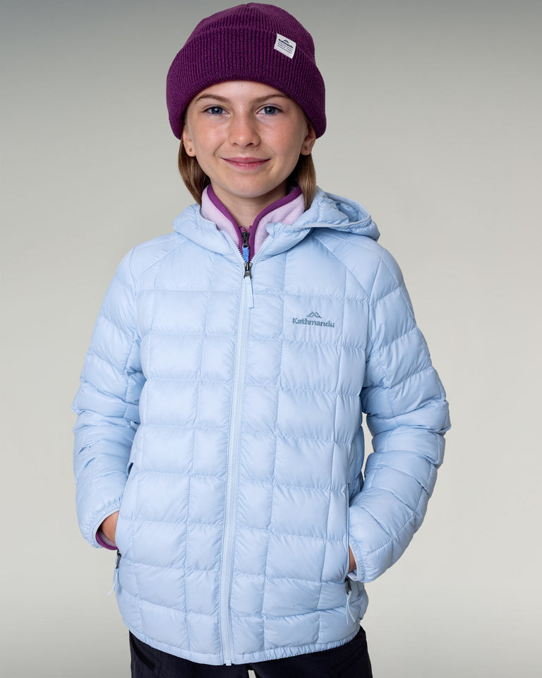 Kids' Heli Insulated Hooded Jacket - Bluebird – Kathmandu AU