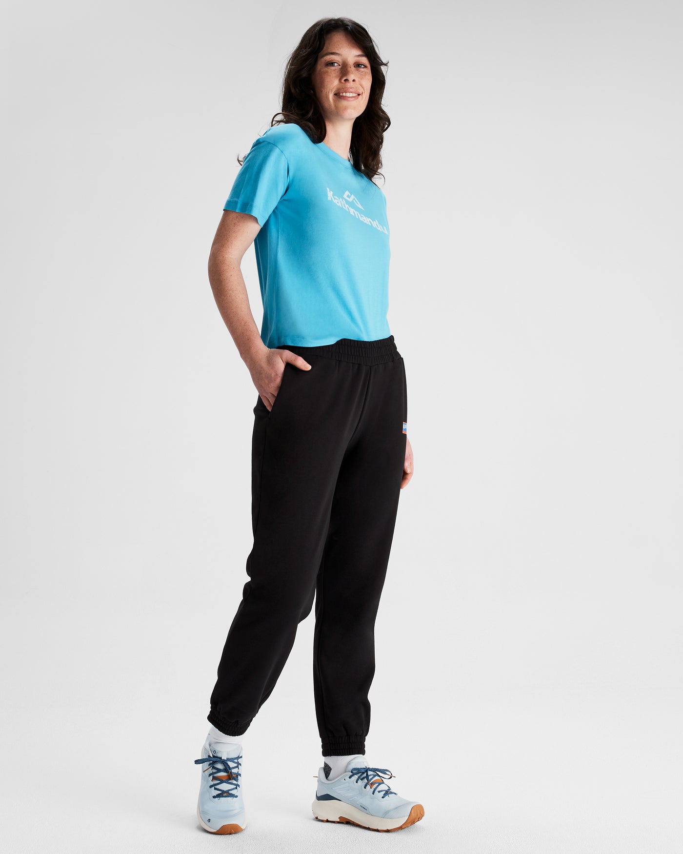 Women's Heritage Logo Slouchy LT BB Jogger Pants - Black Stingray