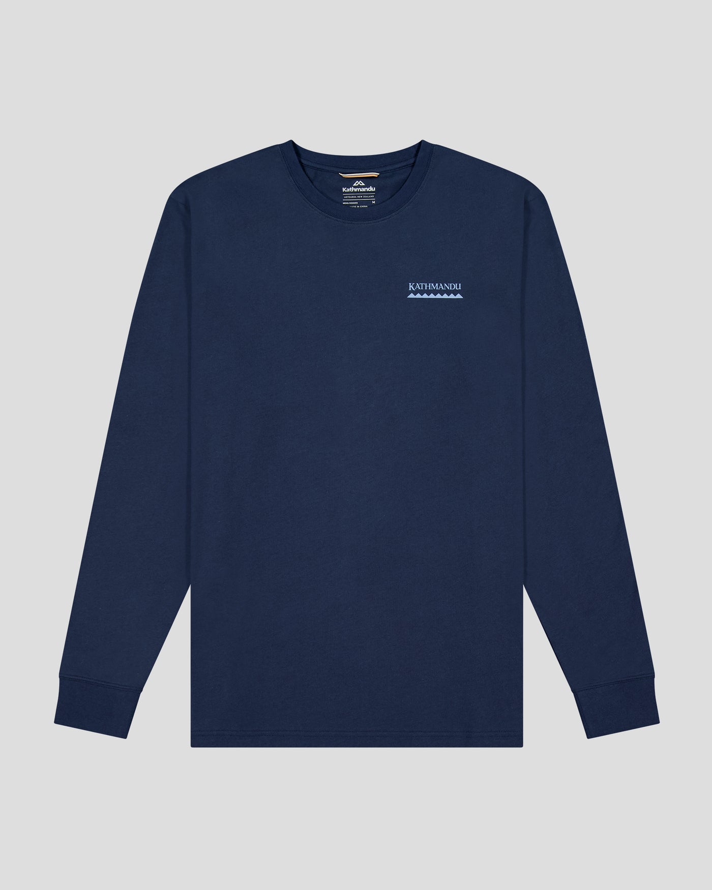 b1133_oje_heritage_logo_mens_organic_cotton_long_sleeve_tee_blue_flatlay_d_1745458673000
