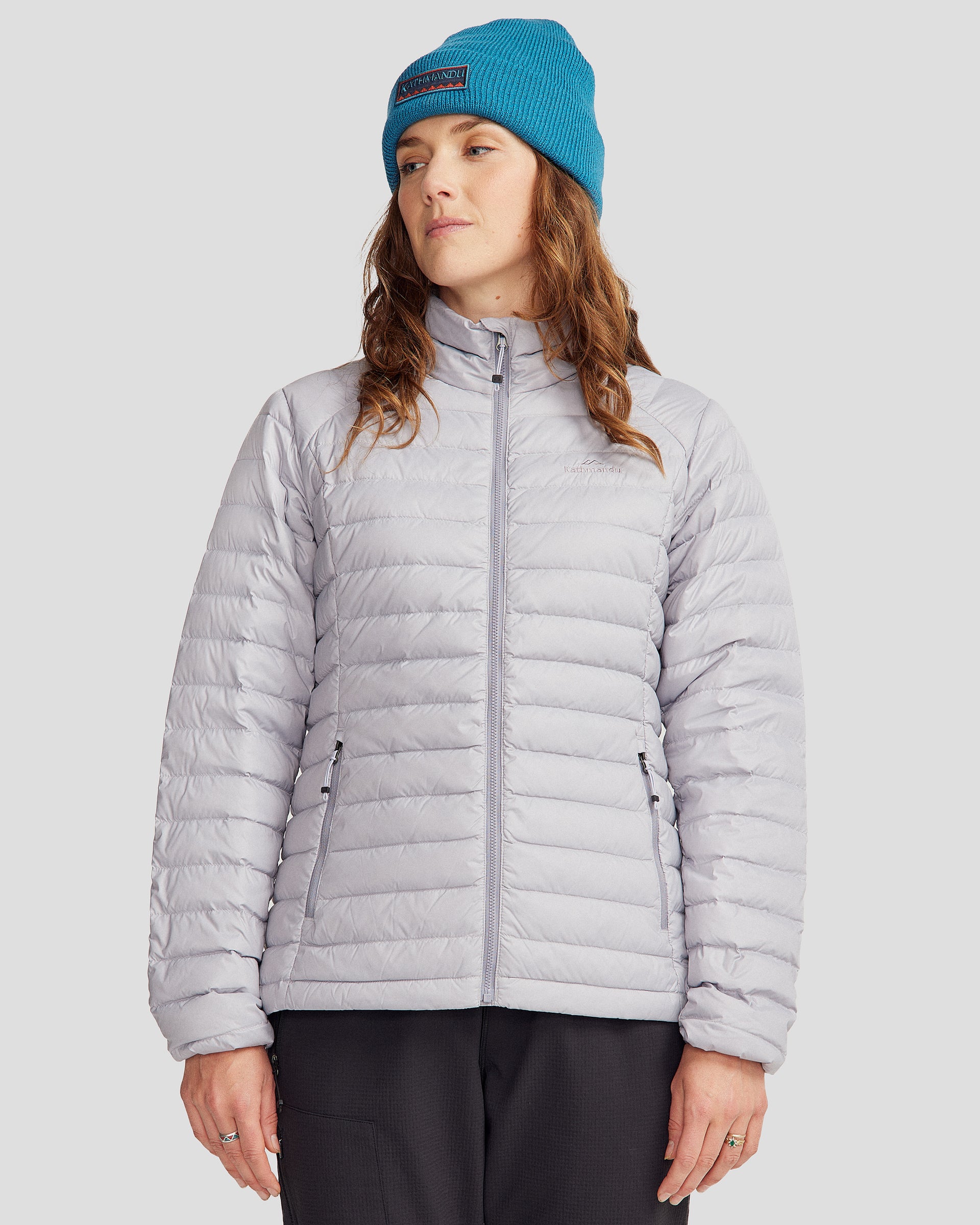 Kathmandu Lightweight Down Coat Ladies Women's Heli Down Jacket V4