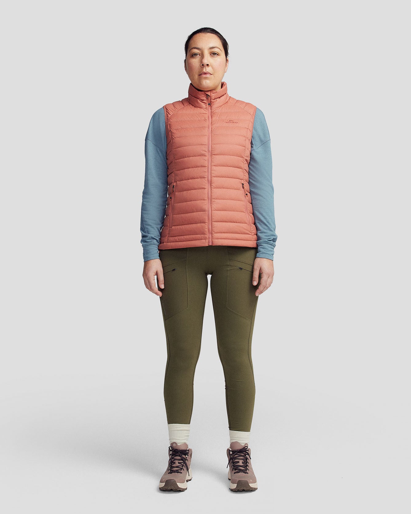 Women's Heli Down Vest v2 - Clay – Kathmandu AU