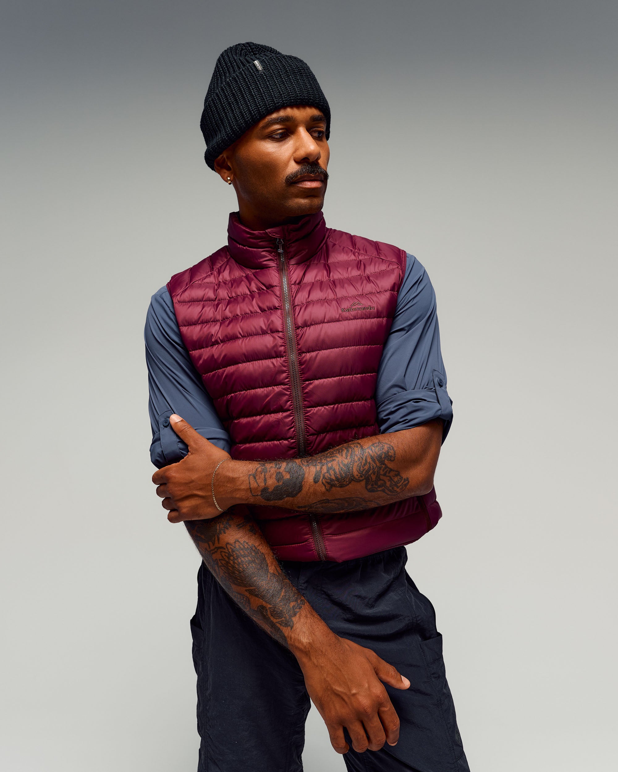 Men's Heli Down Vest v4 - Mulberry – Kathmandu AU