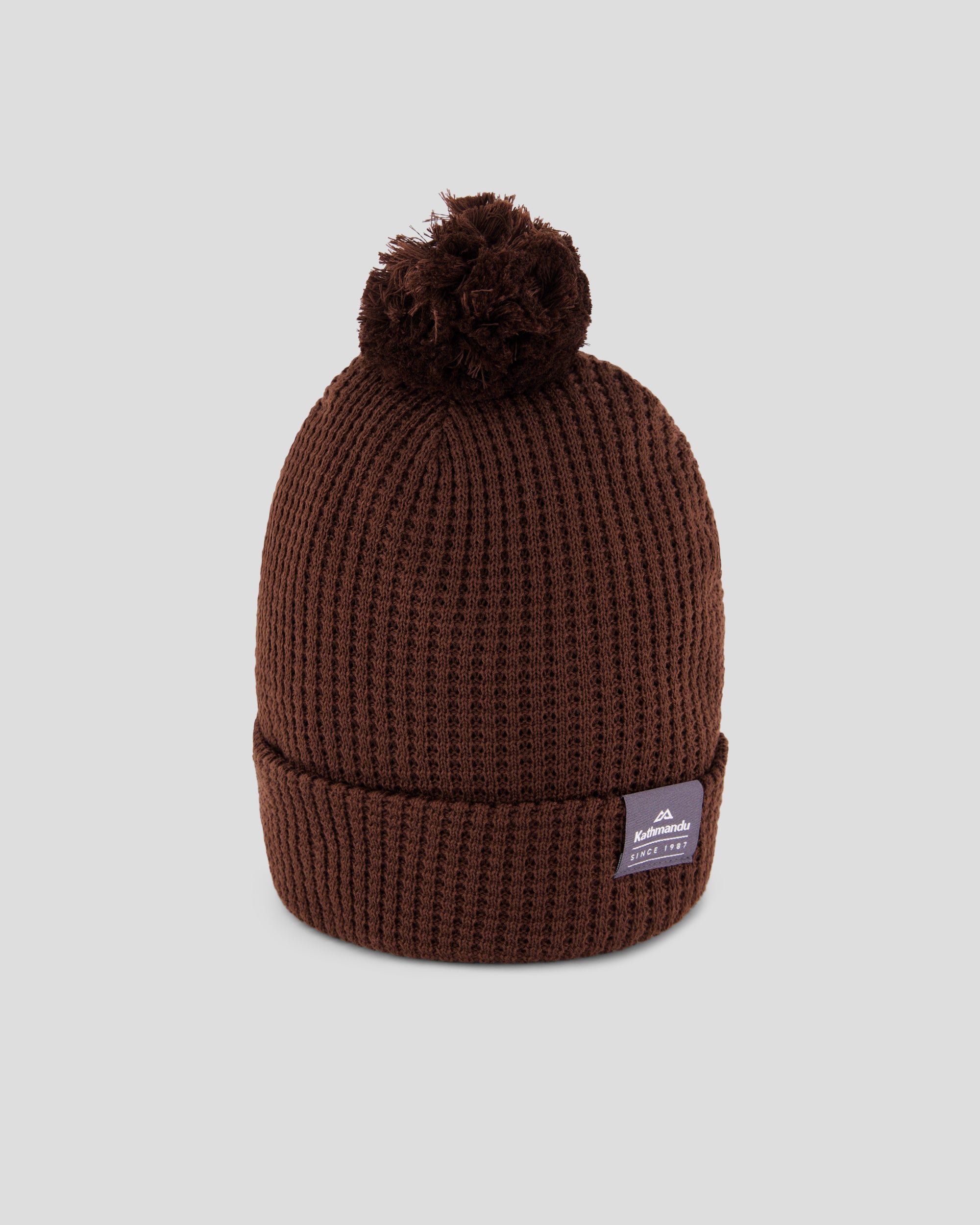 Removable Pom Pom Beanie - Cocoa – Kathmandu AU