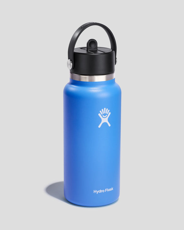 Hydro Flask Wide Flex Straw Bottle 946 ml Cascade – Kathmandu AU