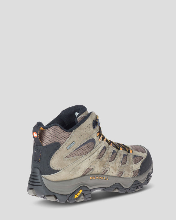 Men's Merrell Moab Mid Waterproof Hiking Boot Walnut