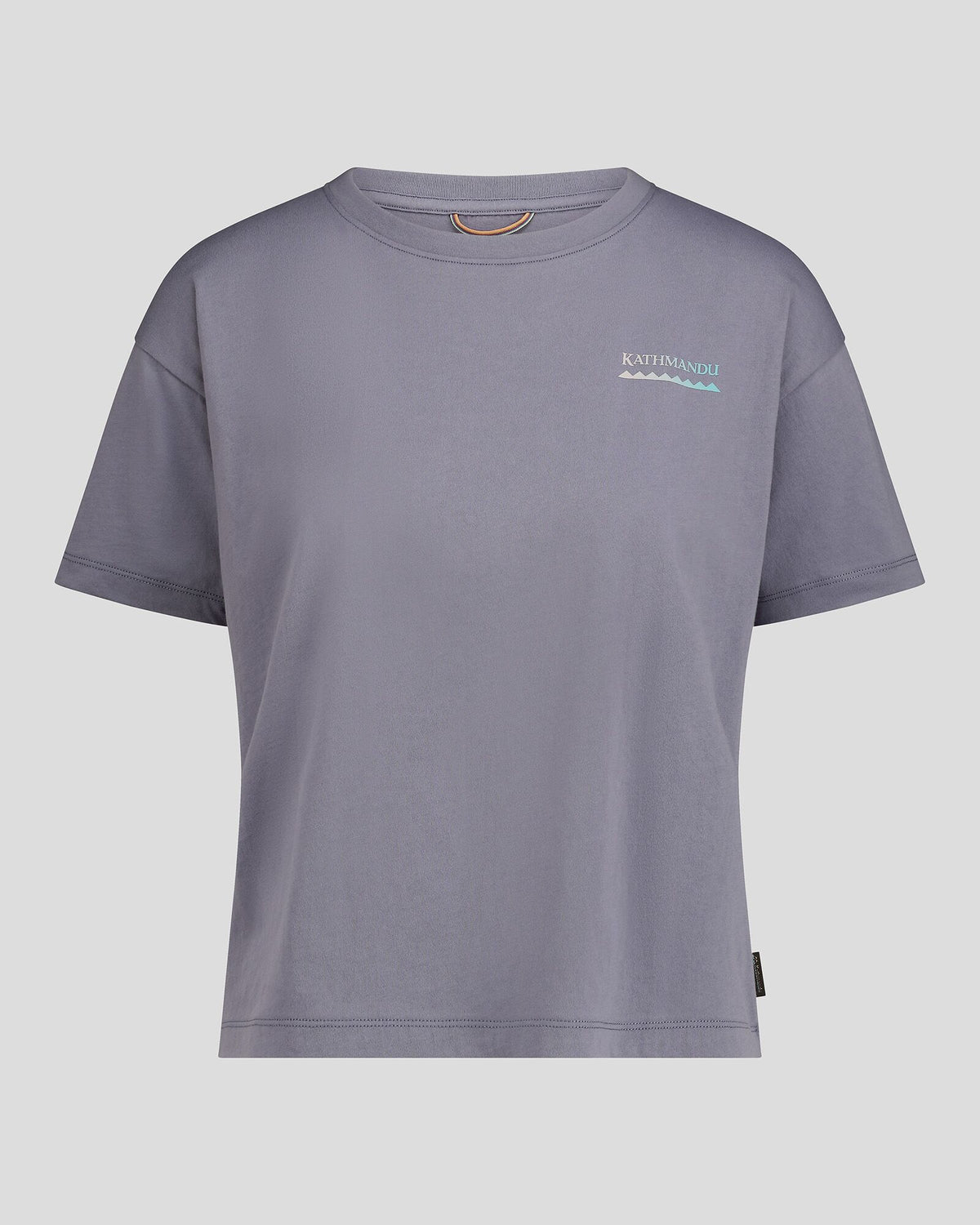 Women's Boxy Heritage Organic Cotton T-shirt - Dark Haze – Kathmandu AU