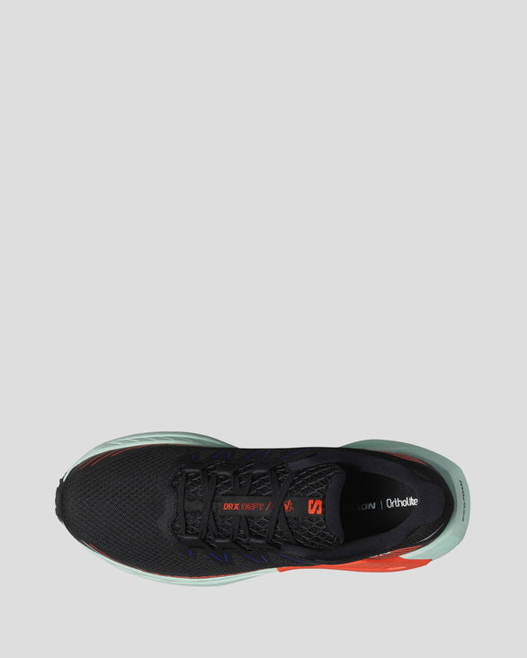 Men's Salomon DRX Defy Grvl Running Shoes Black/CherryTomato/Bay