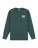 Men's Mountain Triptych Organic Cotton Long Sleeve T-shirt - Deep Forest
