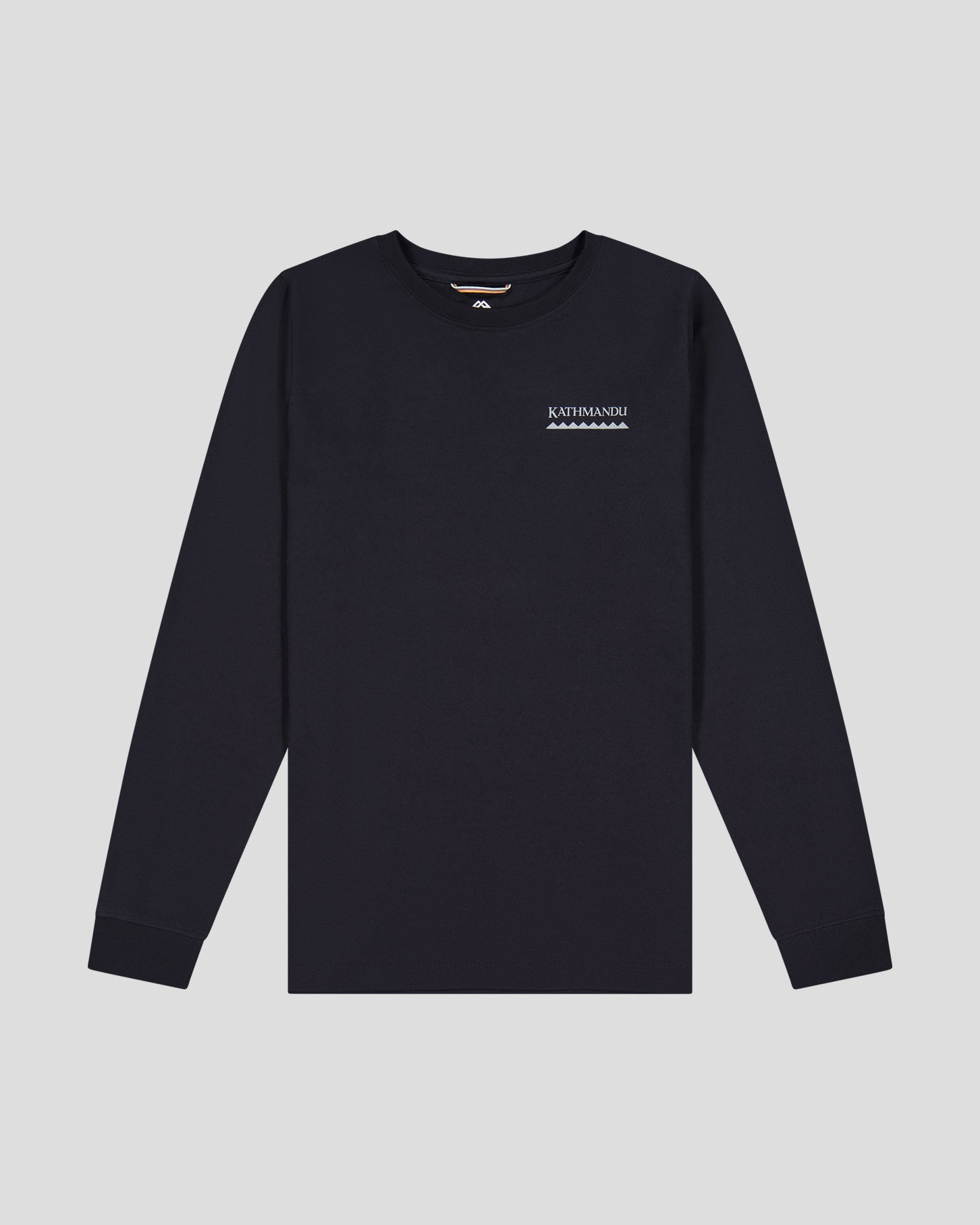 b1403_o4w_youth_heritage_logo_organic_cotton_long_sleeve_tee_black_flatlay_d_1745458675000