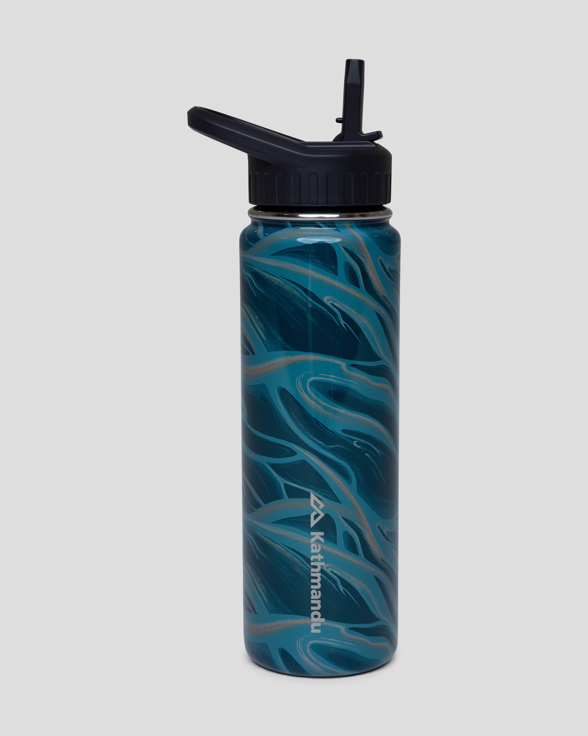 Straw Lid Insulated Bottle - 710 ml - Lagoon Braided River  Kathmandu AU