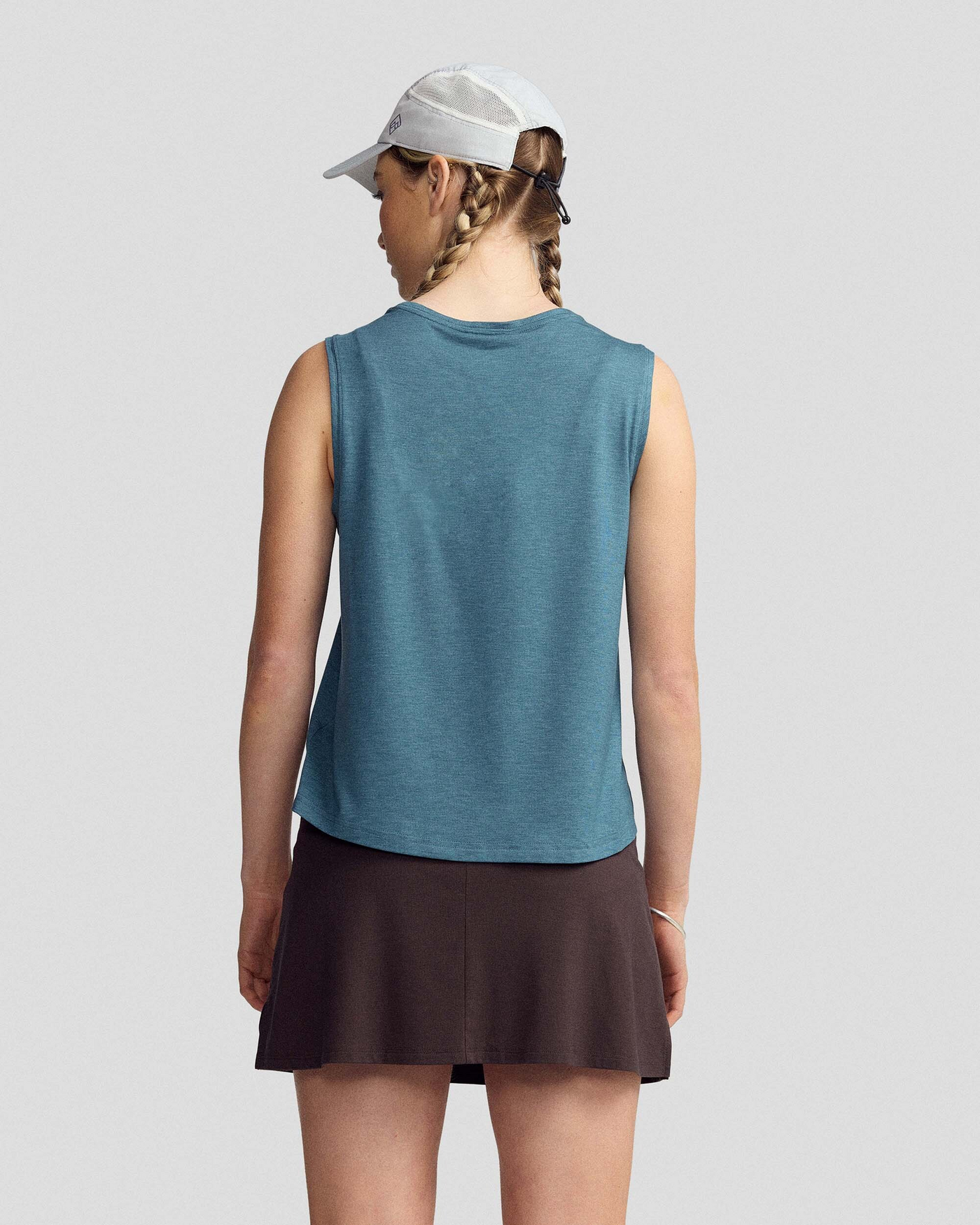 Women’s Anytime Boxy Tank - Deep Lagoon Marle